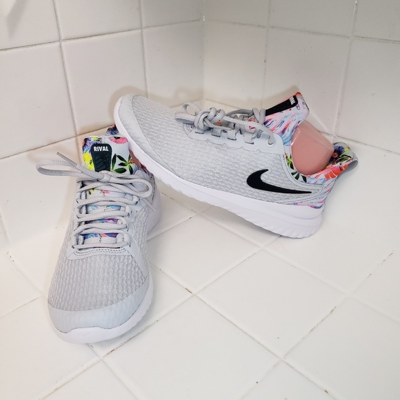 nike renew rival premium floral women's running shoe